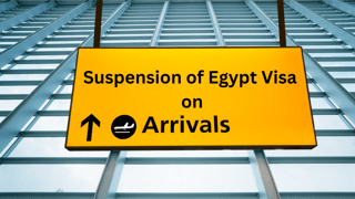 Le visa à l'arrivée en Égypte est suspendu