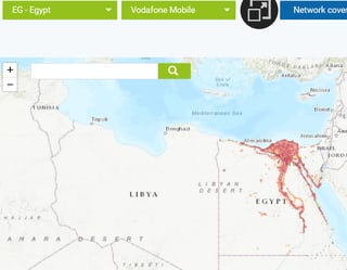 Couverture du réseau Vodafone