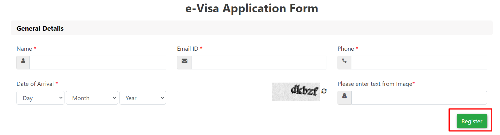 Start The Egypt Visa Application